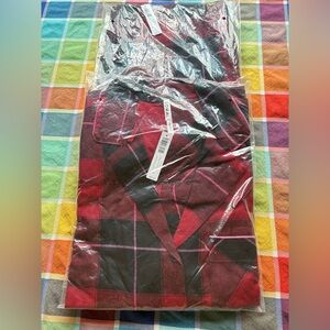 🟥⬛️🟥 SOMA Flannel Super Soft Long-Sleeve Notch Collar Pajama Top & Bottoms 🟥⬛️🟥